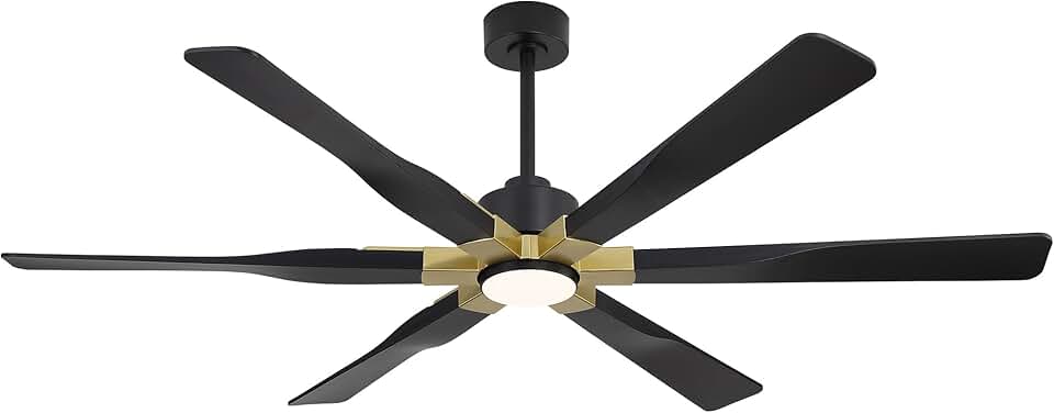 68 Inch Ceiling Fan with Lights and Remote Control, 6 Reversible ABS Blades, 6-Speed Noiseless DC Motor with 4.5