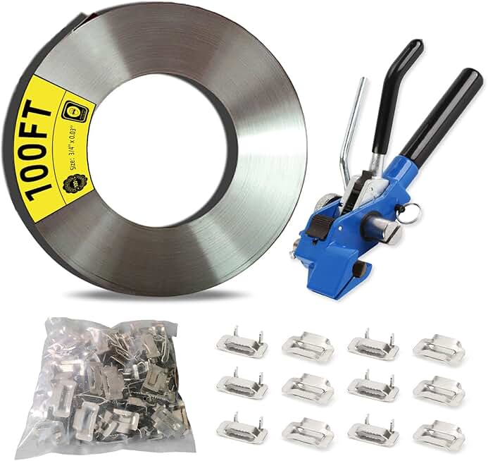 Packaging Strapping Banding Tensioner Tools Kit, 3/4