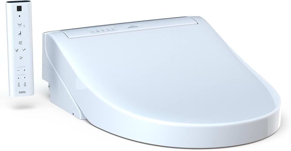 TOTO SW3083#01 WASHLET C5 Round Electronic Bidet Toilet Seat, C5Round, Cotton White