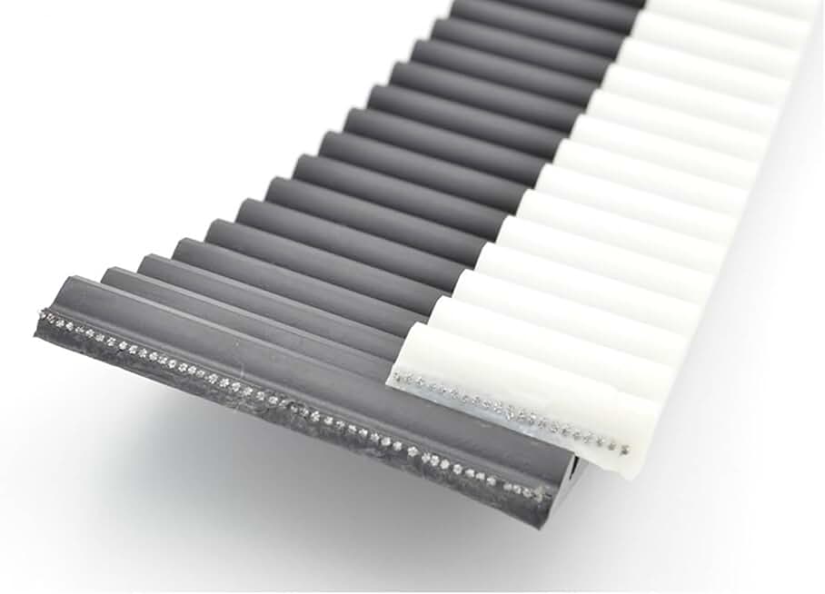 Open Synchronous Belt STD S14M Open Timing Belt PU Arc Width 25/30/40/50/55/85/100mm Polyurethane Steel 50STD14M Synchronous Pulley Belt(2Meters,100mm Color white)