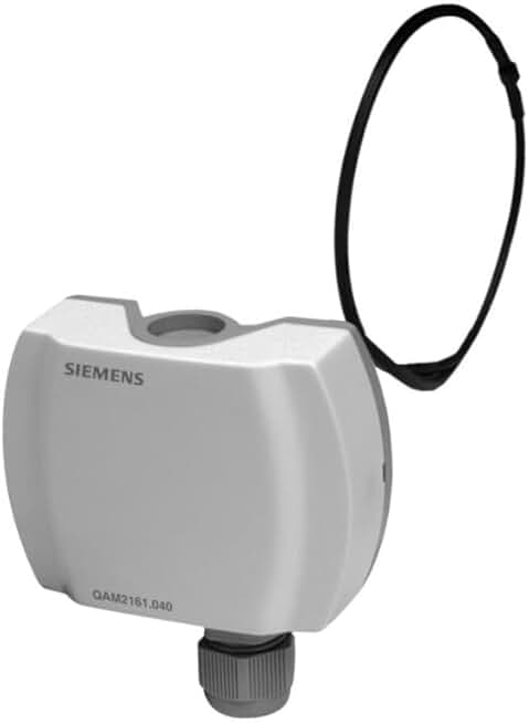Duct Temperature Sensor (Range: -50 to 50 °C) for Ventilation and Air Conditioning Plants, Shopping Malls, CleanRooms, Commercial Buildings | Model: QAM 2171.040 (Pack of 2)