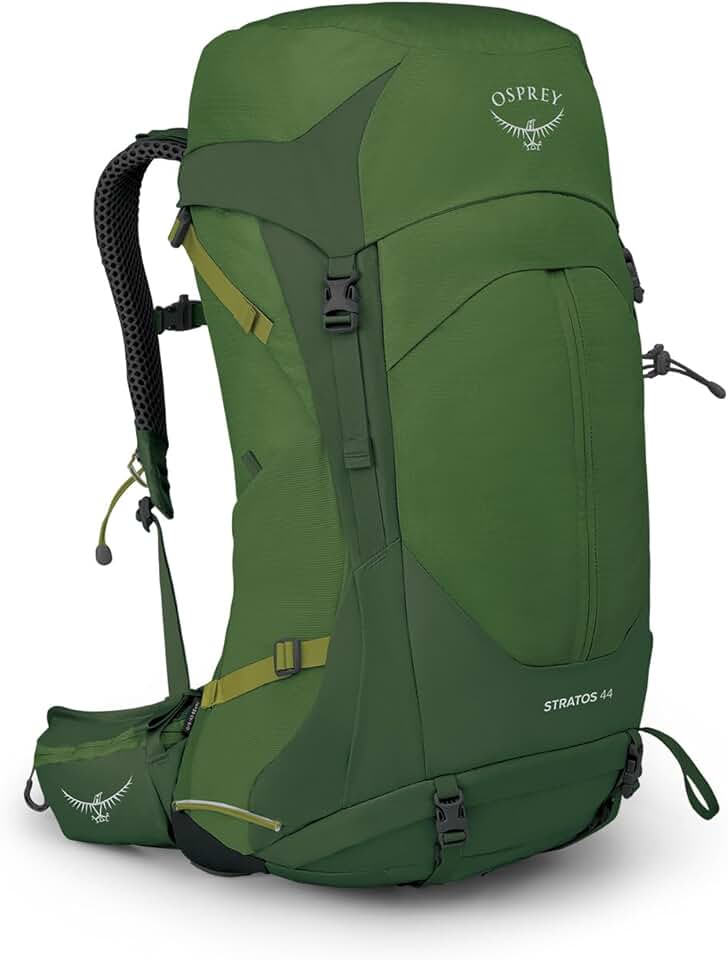 Osprey Stratos 44L Men's Hiking Backpack, Seaweed/Matcha Green