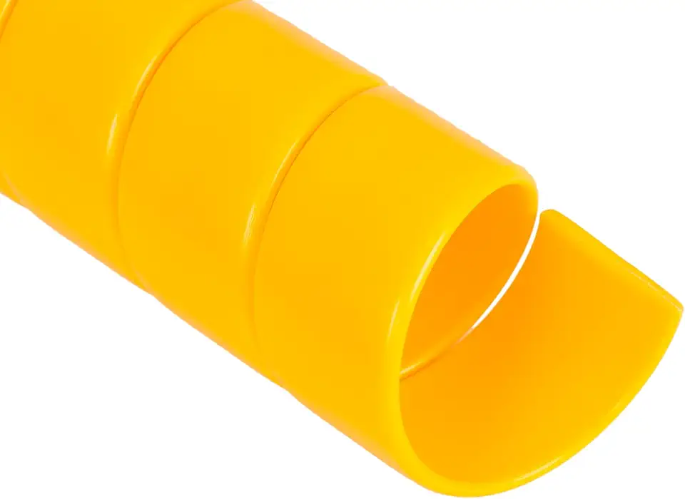 Caplugs SPSS Series – Plastic Safeplast Safe-Spirals, Spiral Wrap Hose & Cable Protector, Yellow HD-PE, 2.5