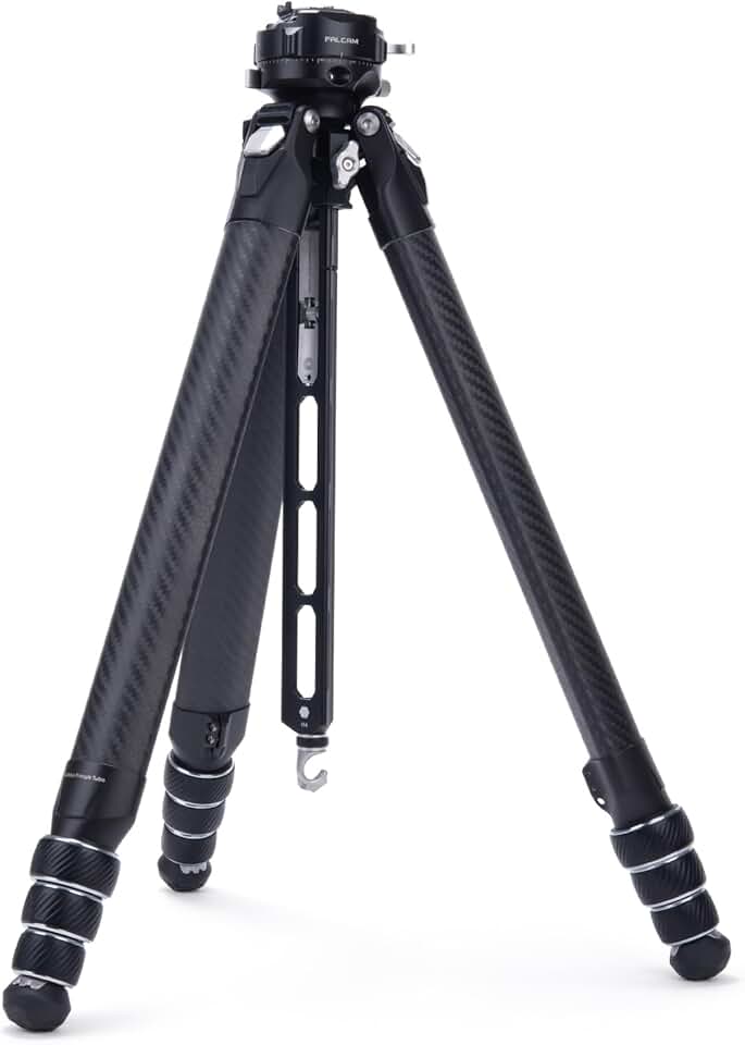 TreeRoot Quick Lock Travel Tripod Kit, FALCAM F38 Pro Carbon Fiber Travel Tripod with Quick Release Center Column and F38 Pro Quick Lock Ballhead (R141K-320P) - T00A4301