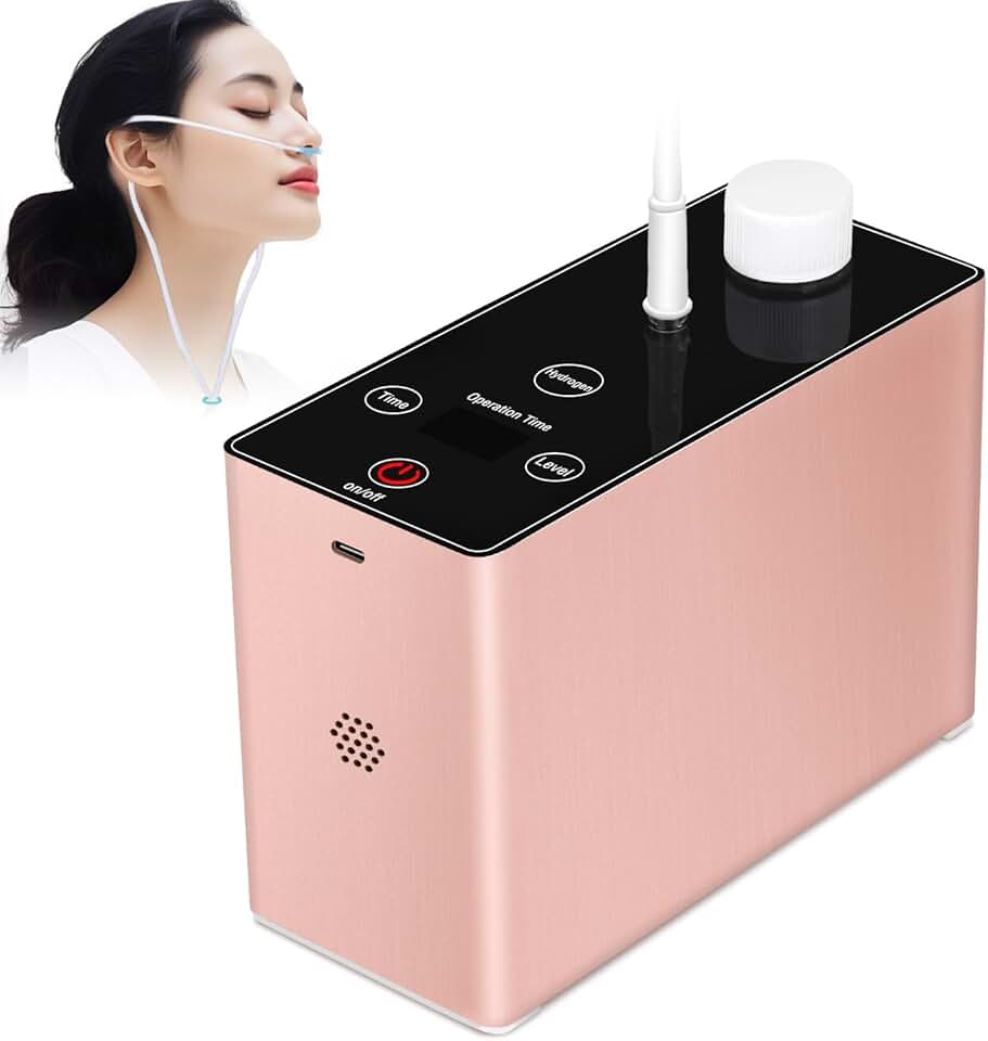 Hydrogen Inhalation Machine, 180ml/min Hydrogen Machine, Hydrogen Water Generator,99.99% High Purity H2 Hydrogen Inhaler, Safe and Secure, 8800mAh Rechargeable Hydrogen Machine
