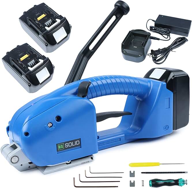 U.S. SOLID Electric Strapping Machine Handheld Semi-Automatic Banding Tools for 1/2-5/8 in PP PET Straps 2