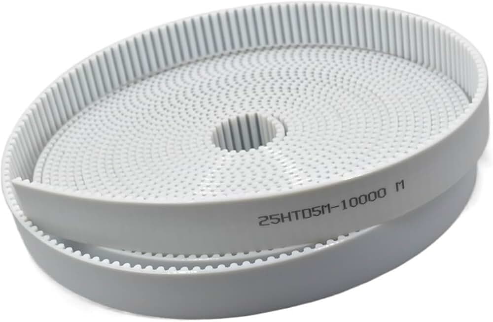 Open Synchronous Belt HTD 5M Open Timing Belt Arc Tooth PU White Width 10/15/20/25/30/50mm Polyurethane Steel 5M-20mm HTD5M Synchronous Pulley Belt(50Meters,10mm)