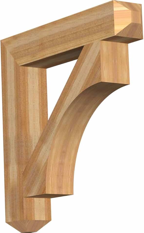 Ekena Millwork BKT06X36X36WTL04RWR Westlake Craftsman Rough Sawn Bracket, 6