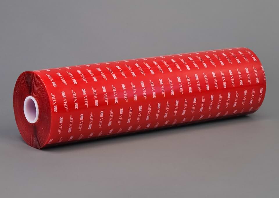 3M VHB Tape 4930, 12 in width x 5 yd length (1 Roll)