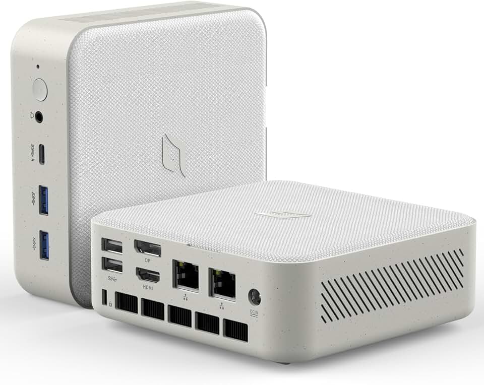 Mini PC Linux Ubuntu Computer AMD Ryzen 7 5700U (up to 4.3Ghz), 16GB DDR4 RAM 512GB PCIe SSD Mini Desktop Gaming PC 4K Triple Display WiFi/BT5.0/USB3.0/HDMI+DP +Type C for Gaming/Work/Home