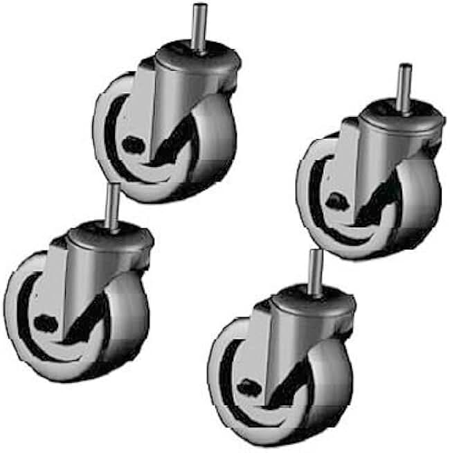 True Castor 4 Set/4 1/2 X 13 X 1 Stem