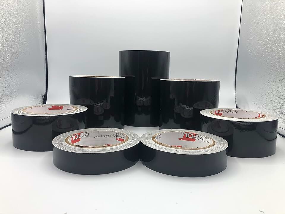 Black Reflective Tape Oralite 5700 Reflects White 1/2