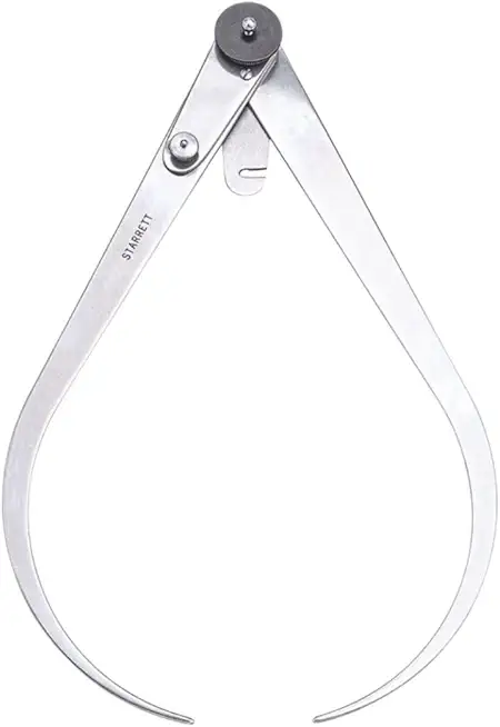 Starrett 36-12 Lock-Joint Transfer Type Outside Caliper, With Fine Adjustment, 12
