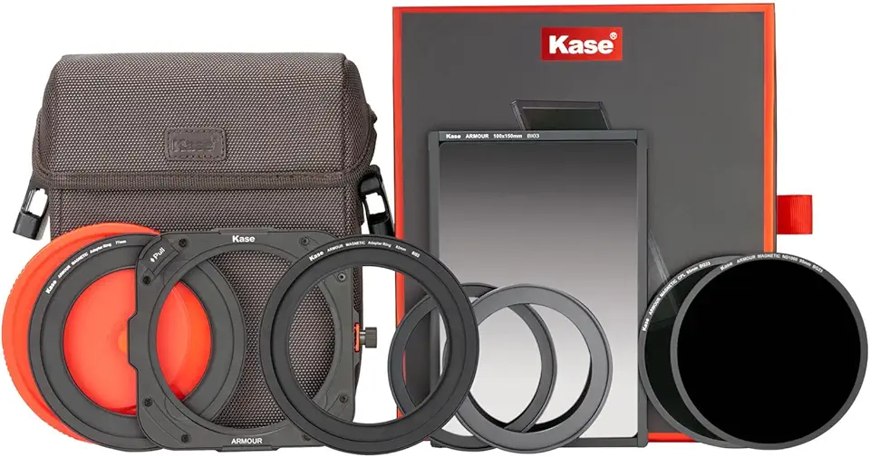 Kase Armour Magnetic Shockproof 100mm Filter Entry Level II Holder Kit 67mm 72mm 77mm 82mm Optical Glass CPL ND1000 Soft Grad 0.9