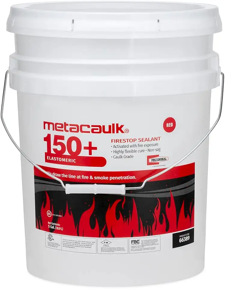 66389 5-Gallon Pail Metacaulk Mc 150+ Firestop Sealant , Red