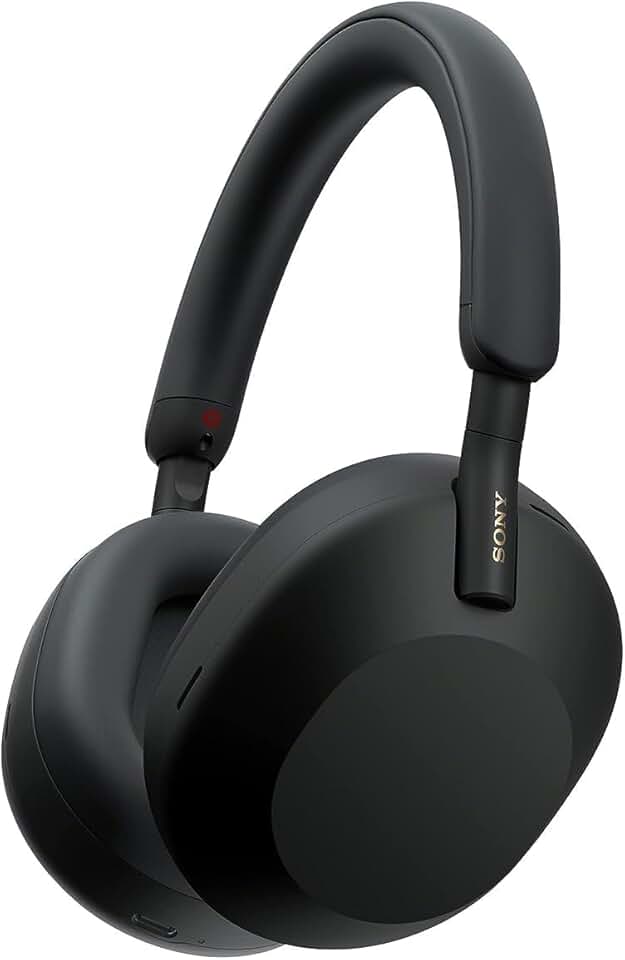 Sony WH-1000XM5 The Best Wireless Noise Canceling Headphones with Auto Noise Canceling Optimizer, Crystal Clear Hands-Free Calling, and Alexa Voice Control, Black