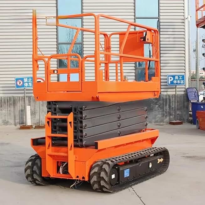 Tracked Scissor Lift Hydraulic Lift Platform Screw Type Lifting Platform Suppliers Aerial Work Platform Lift
