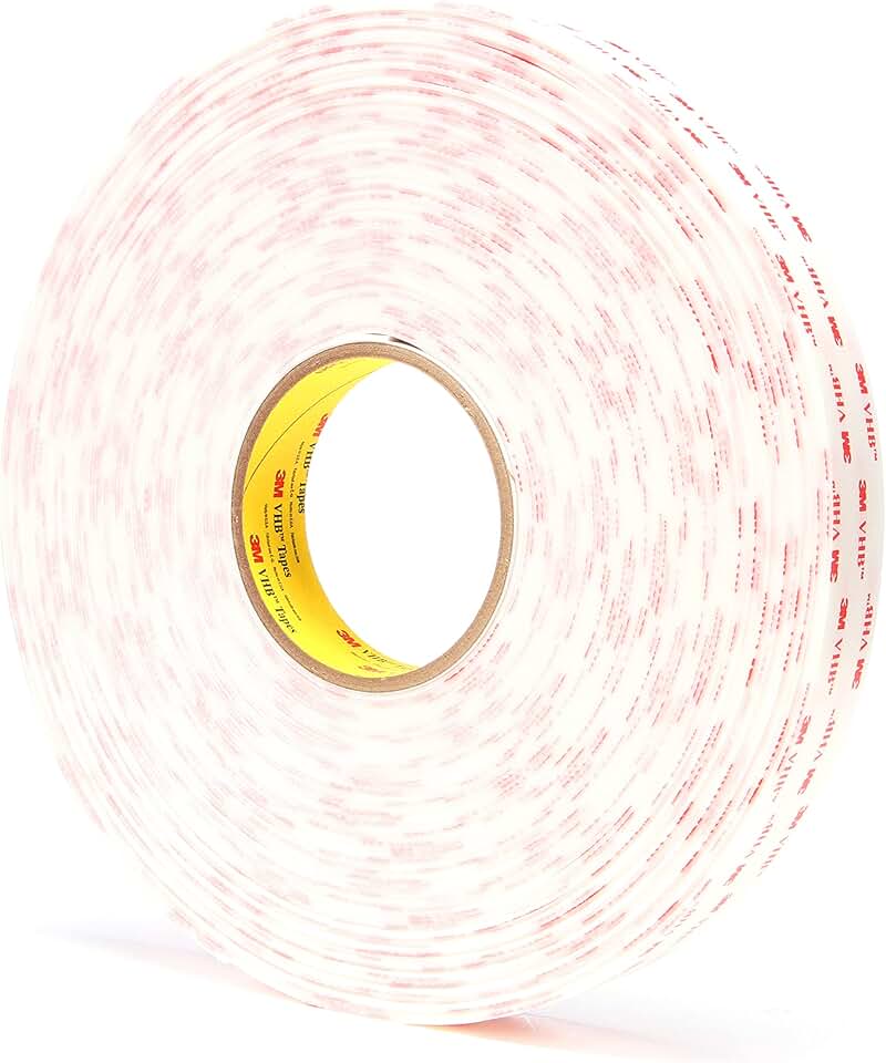 3M VHB Tape 4950 White, Mounting Tape1 in x 36 yd 45.0 mil (Case of 9)