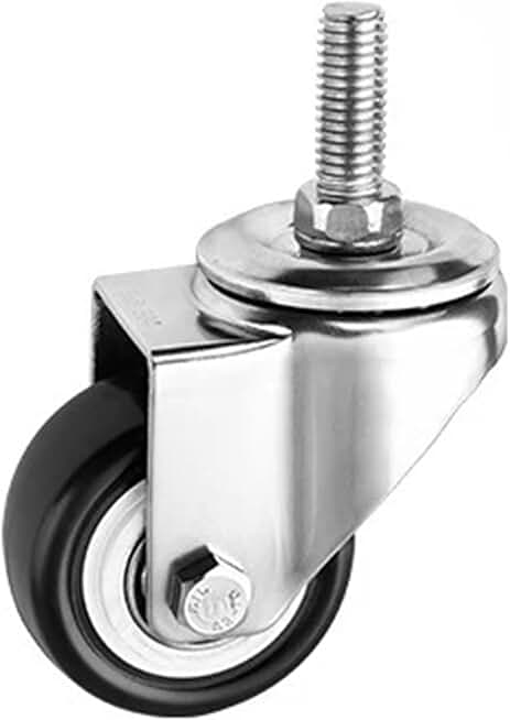 2 Inch Lightweight 304 Stainless Steel Casters Screw Brakes Silent Diamond Universal Wheels Caster 180kg 4Pcs(Color:M10x25 Universal)