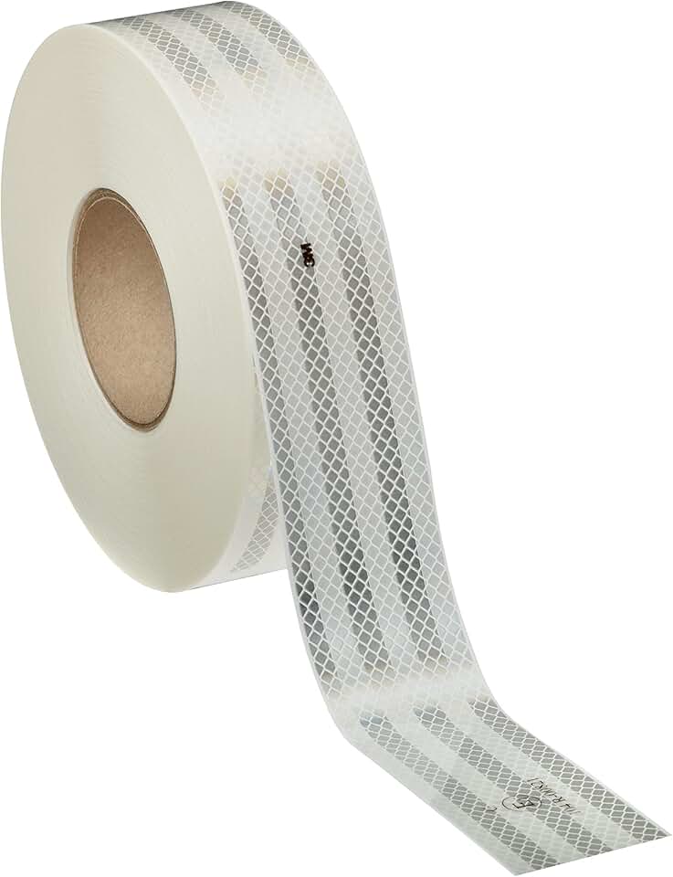 3M Diamond Grade 983-10NL ES White Reflective Conspicuity Tape - 6 in Width x 150 ft Length - 0.014 to 0.018 in Thick - 30881 [PRICE is per ROLL]