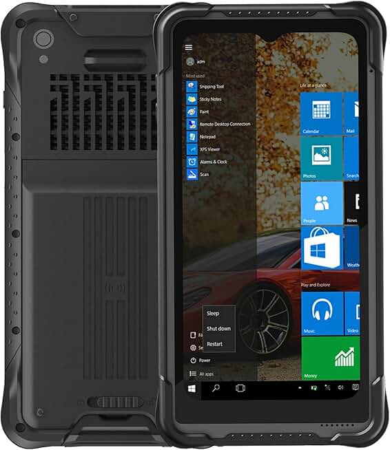 Vanquisher 6.5-inch Rugged PDA Windows 11 IOT Handheld Data Terminal with 1D & 2D Barcode Scanner (Honeywell N3680), 8GB RAM +128GB, for Enterprise Mobile Applications