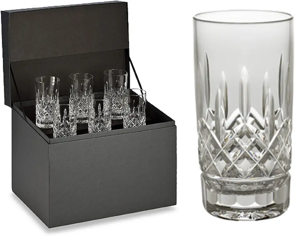 Waterford Crystal, Lismore Hiball Deluxe Gift Box Set of 6