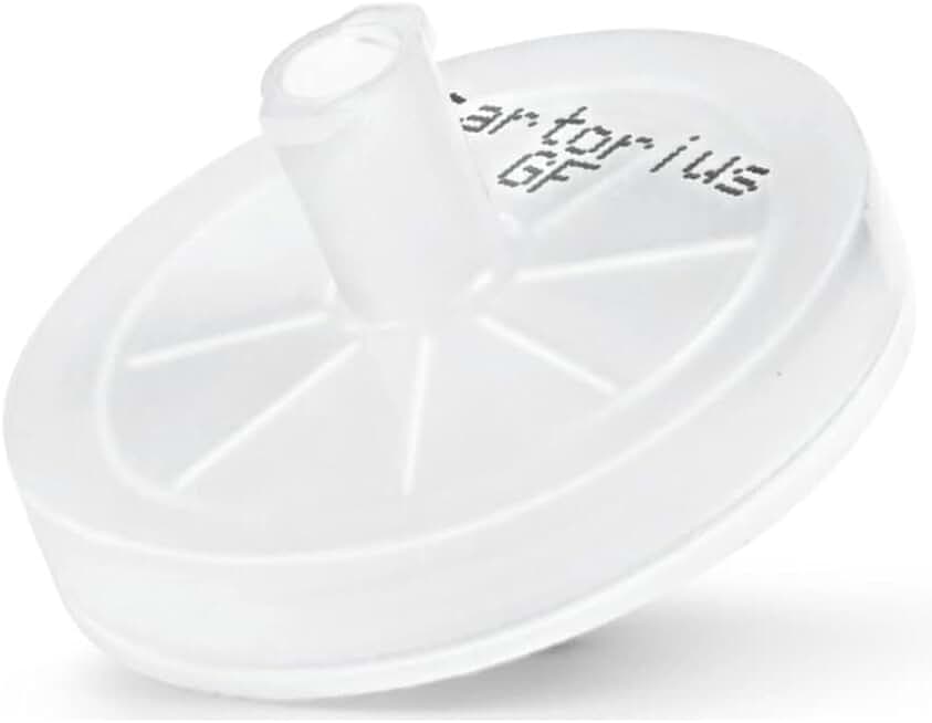 Sartorius 17824-Q Minisart Filter, Glass Fiber, Non-Sterile, Luer Lock Outlet Filter, 28 mm (Pack of 500)