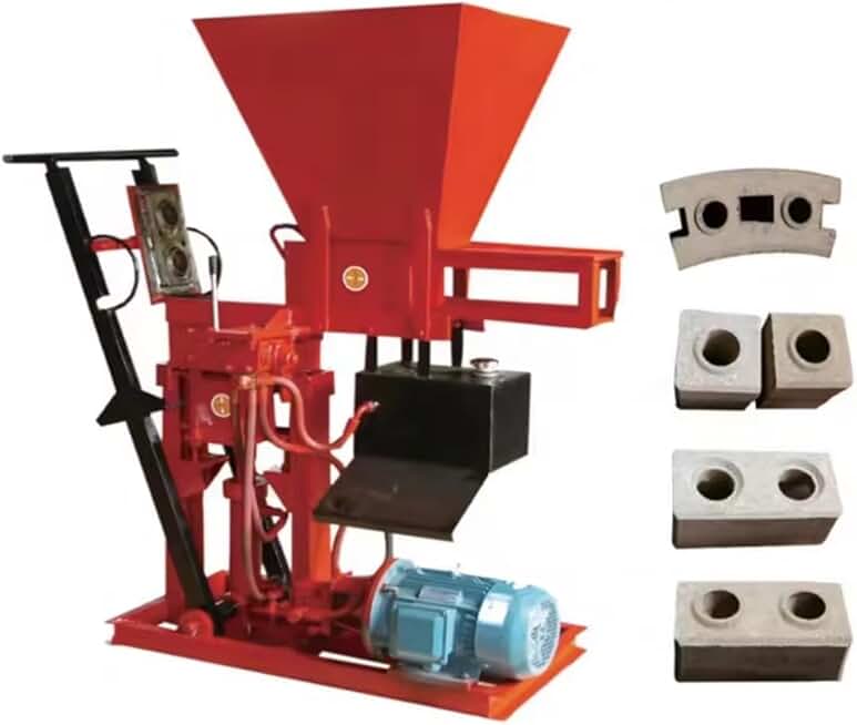 Semi Automatic Hollow Block Making Machine Soil 200t Interlocking Cement Brick Making Machinery
