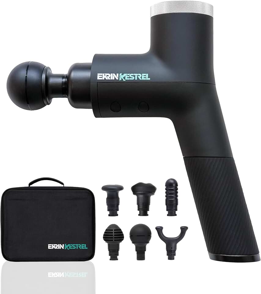 Ekrin Athletics Kestrel Massage Gun: Enhanced Precision & Comfort for Superior Muscle Recovery & Wellness | Relieve Sore Muscles and Stiffness
