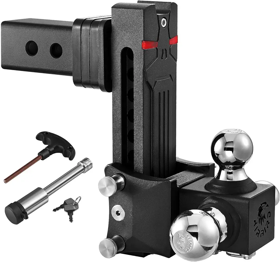 Airbird Adjustable Trailer Hitch Ball Mount With1-7/8 & 2