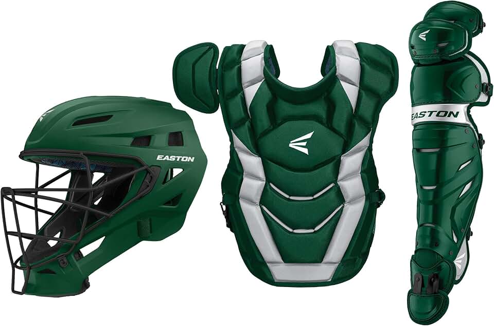 EASTON ELITE X Baseball Catchers Equipment Box Set, Intermediate, Green