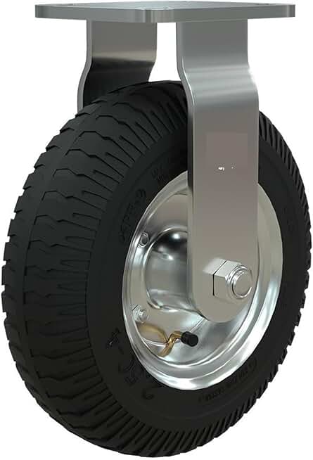 1Pcs Caster Factory 8-inch Inflatable Rubber Directional Wheel Air Hotel Service Garage Entrance Cart Luggage Trolley