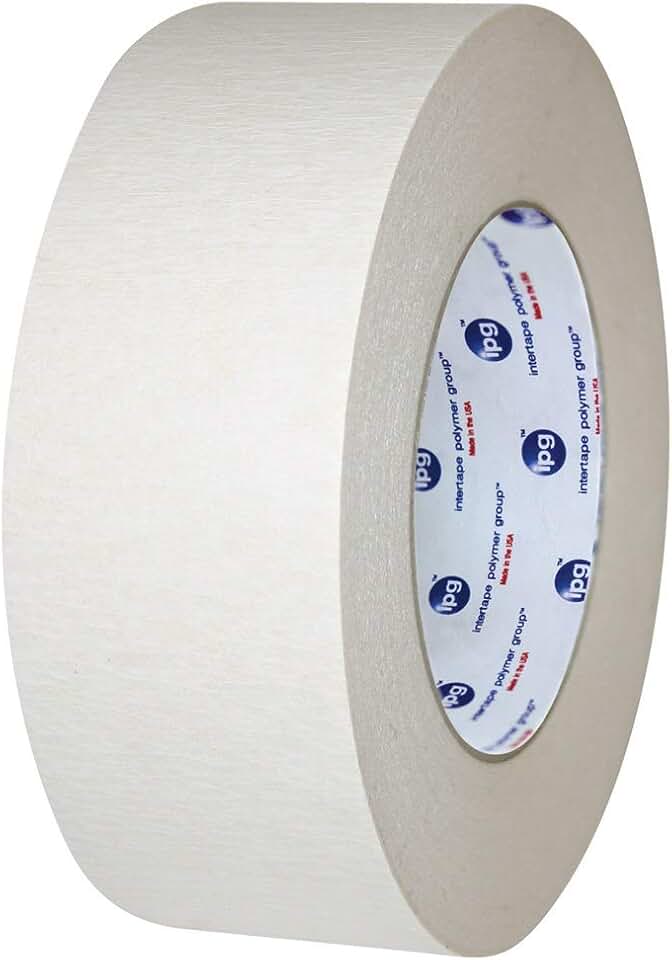 IPG - Industrial 592 Medium Grade Double Coated Paper Flatback Tape, 18mm x 32.9m, Natural, (48-Pack) (82738)
