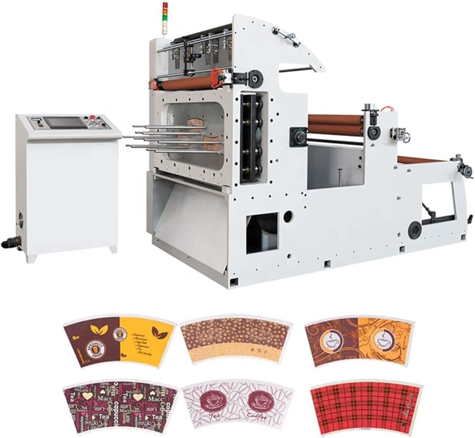 Die Cutting Machine, Automatic Paper Cups and Boxes Die-Cutting Equipment, Paper Products Packaging die-Cutting Production line,for Coffee Cups, Cake Boxes, Paper Products (1)