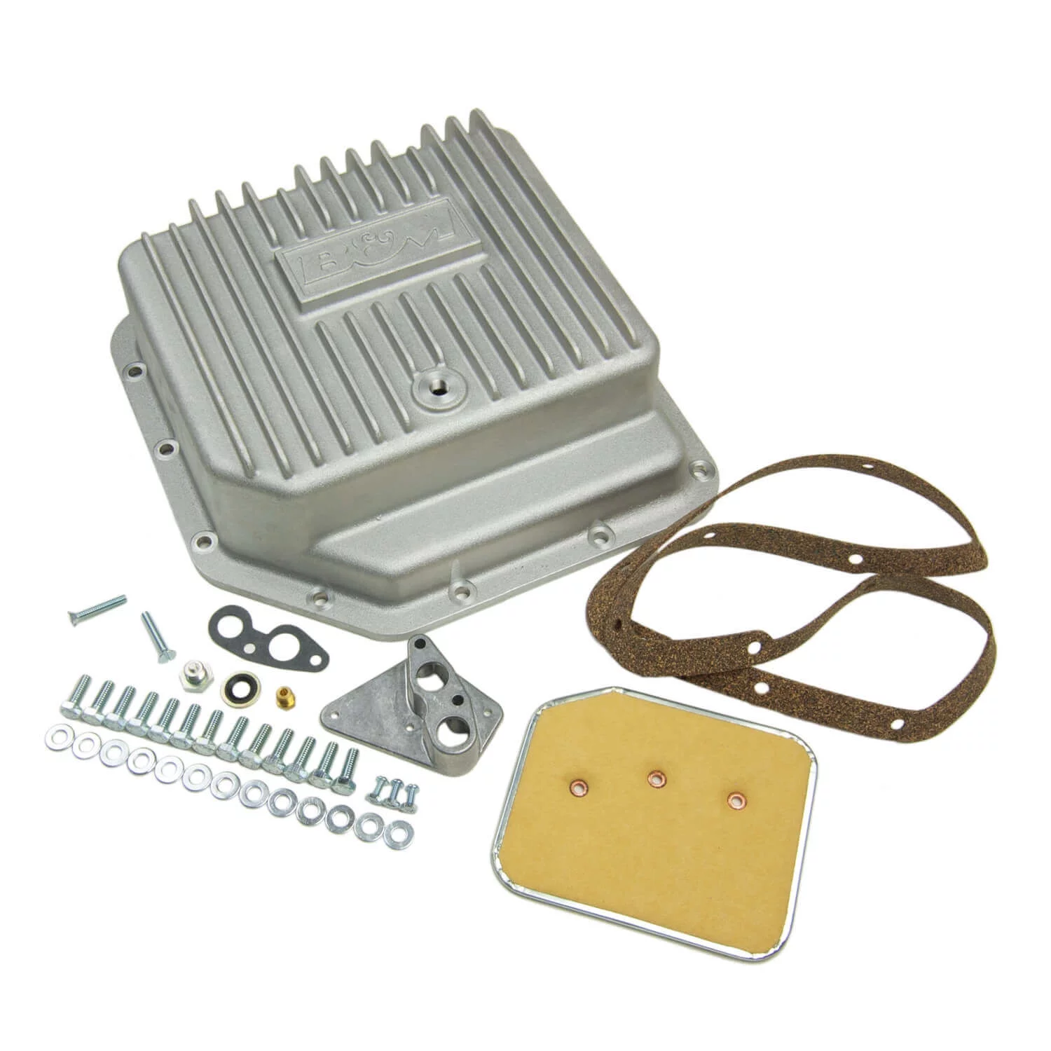 B&M 30280 Transmission Cast Deep Pan, Brushed Finish TH-350