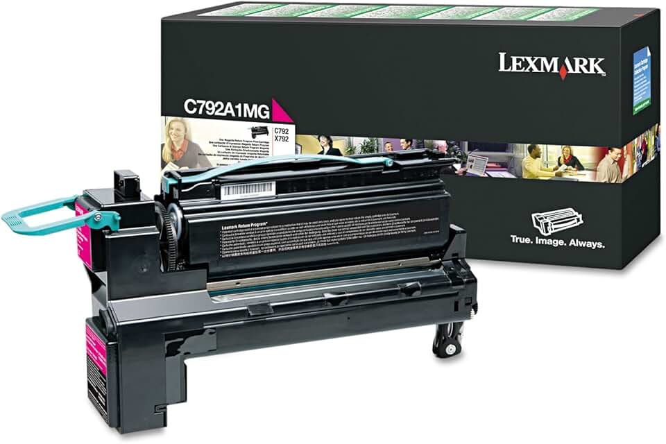 Lexmark C792A1MG Toner Cartridge, Magenta-in Retail Packaging