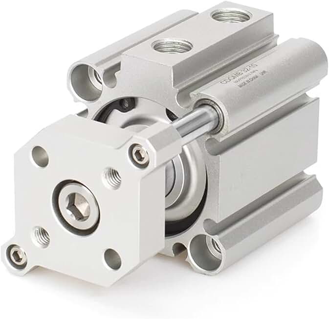 CDQMB CQMB 50 63 Stroke 5 to 100mm Compact Guide Rod Air Pneumatic CQM Cylinder 1pcs(CQMB63,Stroke 50mm)