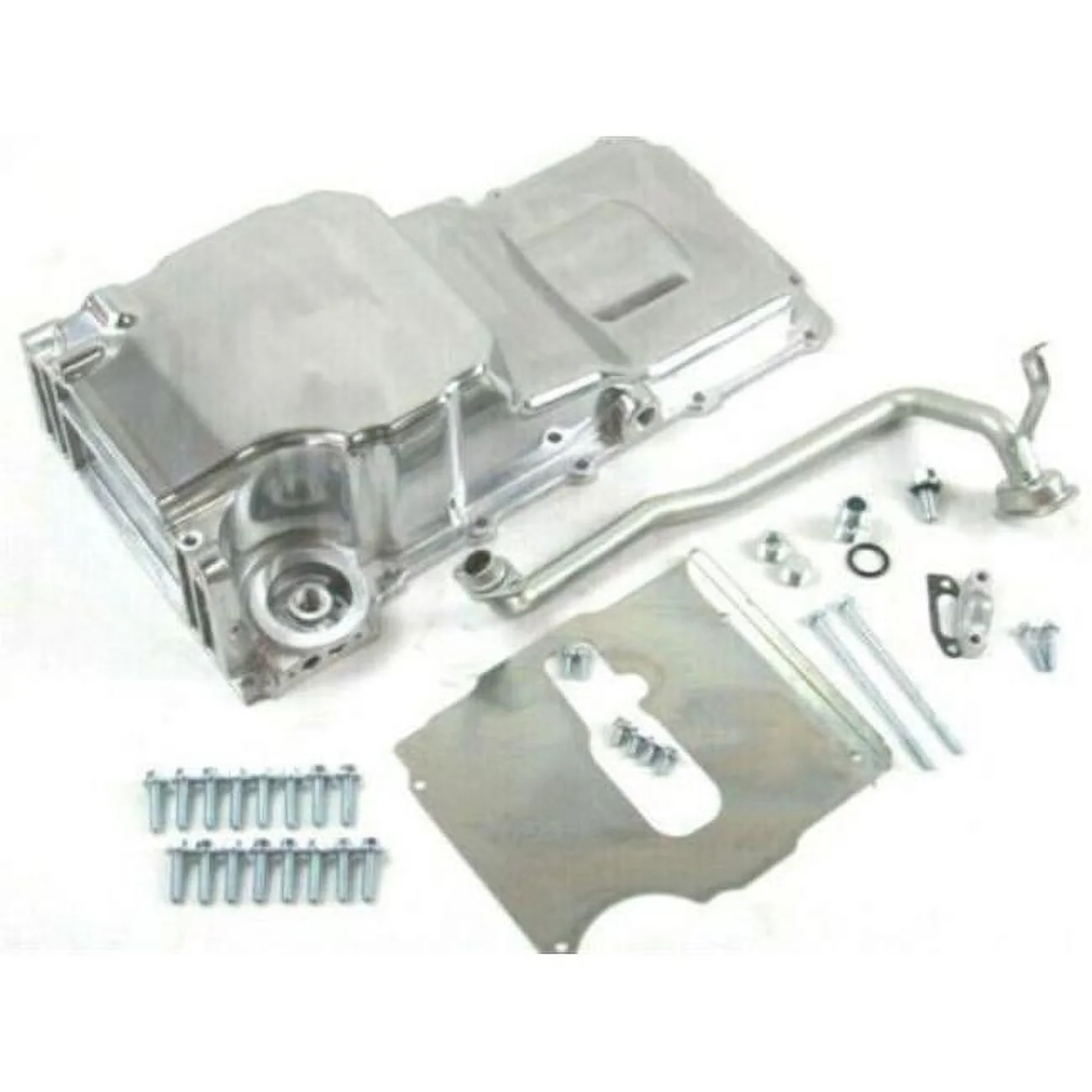 Bous Performance E44008P 5.9 qt. Aluminum LS Engine Swap Retrofit Oil Pan, Polished