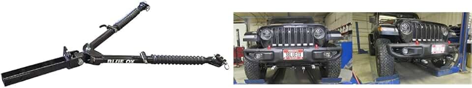 BX7380 Alpha II Motorhome-Mounted Tow Bar & BX1139 Base Plate for Wrangler, Rubicon