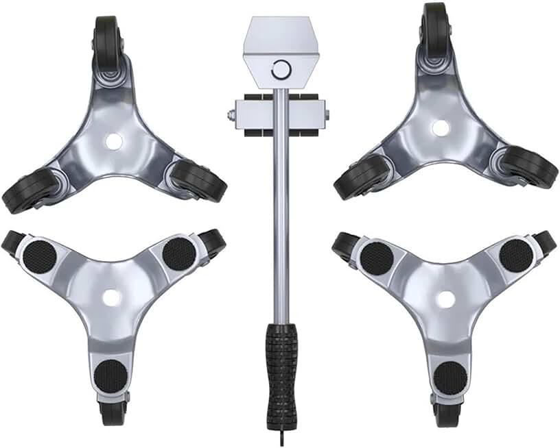 5Pcs Moves Furniture Tool Transport Shifter Moving Wheel Slider Remover Roller Heavy Duty House Moving Helper