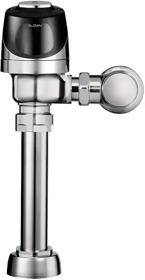 Sloan G2 Optima Plus 8110 Exposed Sensor Water Closet Flushometer, 3.5 GPF Flush Valve - Single Flush, Fixture Connection Top Spud, Battery Powered Infrared Sensor, Polished Chrome Finish, 3250404