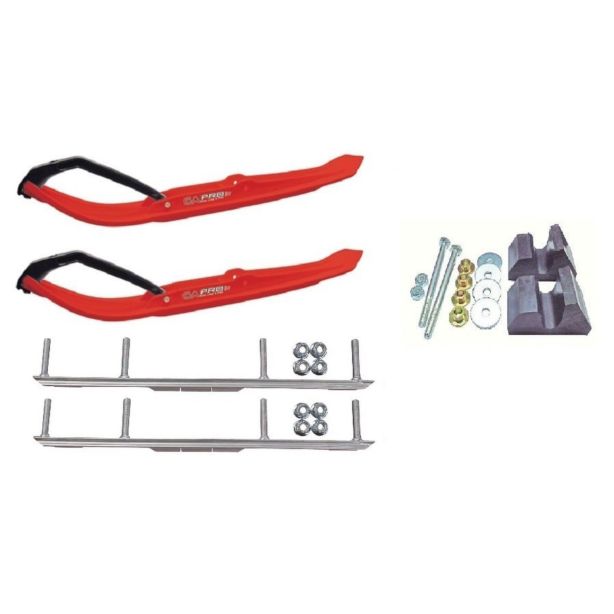 C&A Pro Red MTX Snowmobile Skis w/ 4.5