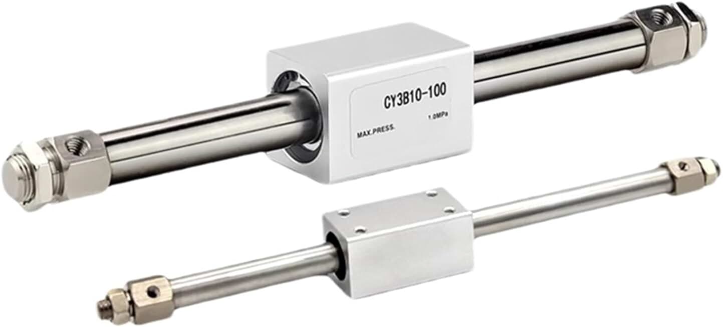 CY3B6/10-50X100X150 Magnetic Couple Rodless Cylinder Pneumatic Cylinders Long 1Pcs(Stroke 150mm,CY3B Bore 6mm)