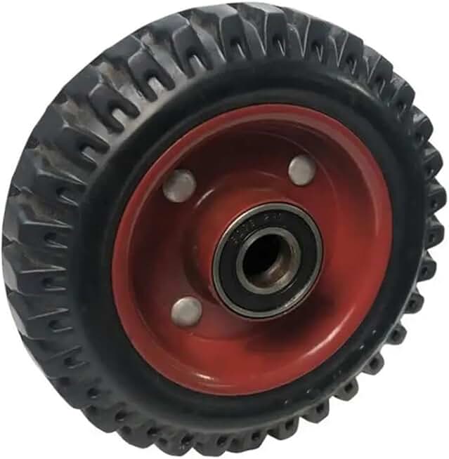 1Pcs 8 Inch Universal Wheel High Elastic Silent Wind Fire 468 Heavy Plate Hand Rubber