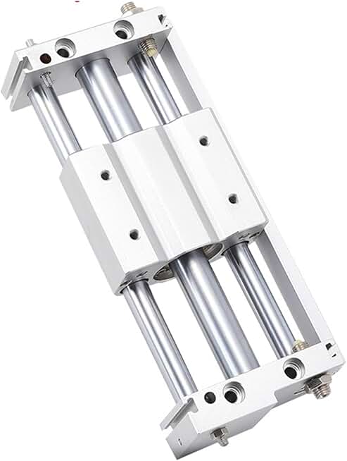 CDY1S Bore 32/40mm Stroke 100-1500mm Magnetic Coupling Rodless Cylinders Slide Bearing Pneumatic Cylinder 1Pcs(150 Stroke,Bore 32mm)