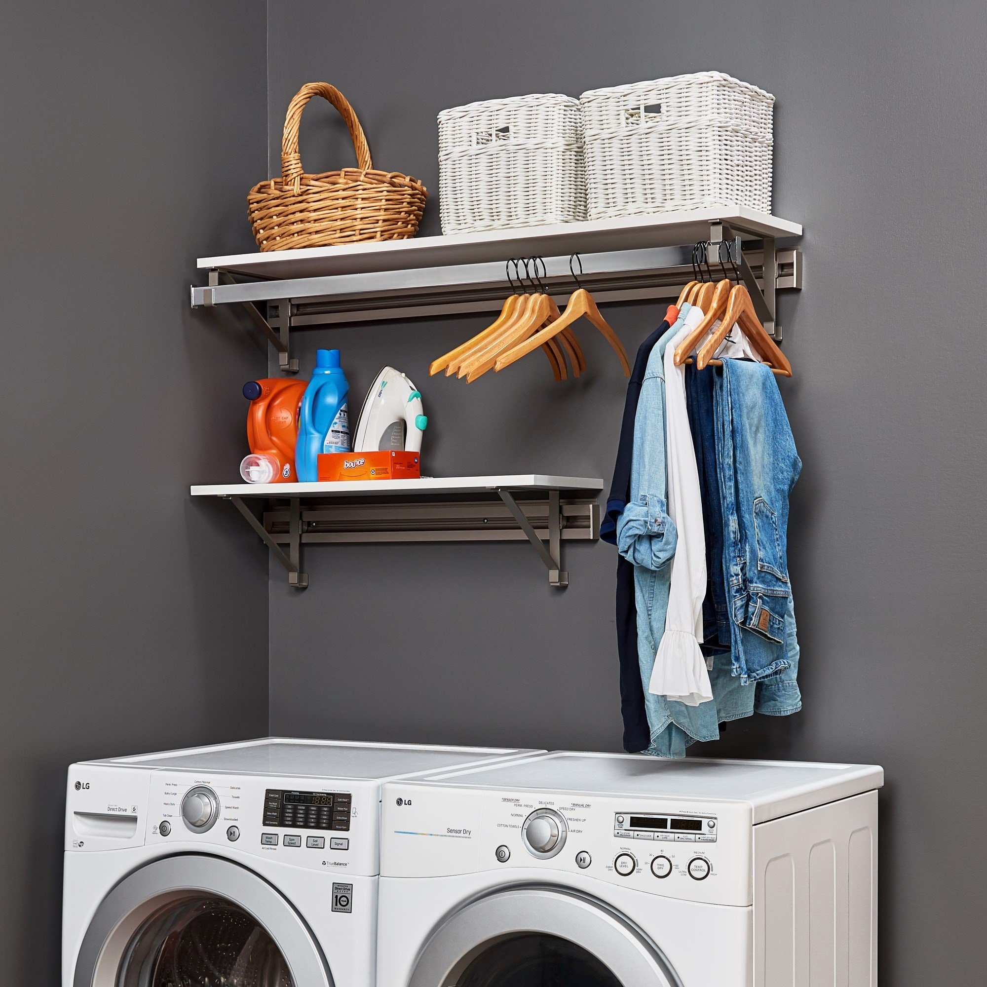 Orginnovations, Inc. Arrange a Space RBH Laundry Room Organizer Shelf System 60