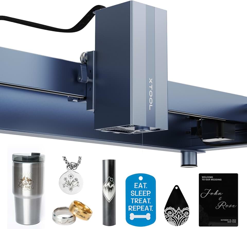 xTool 1064nm Infrared Laser Module for D1 Pro, 0.03mm Ultra-fine Laser Spot, 15KW Peak Power Laser Head for Personalized Gift and Jewelcrafting, for Metal, Gold, Silver, Jewelry, Aluminium, Plastic...