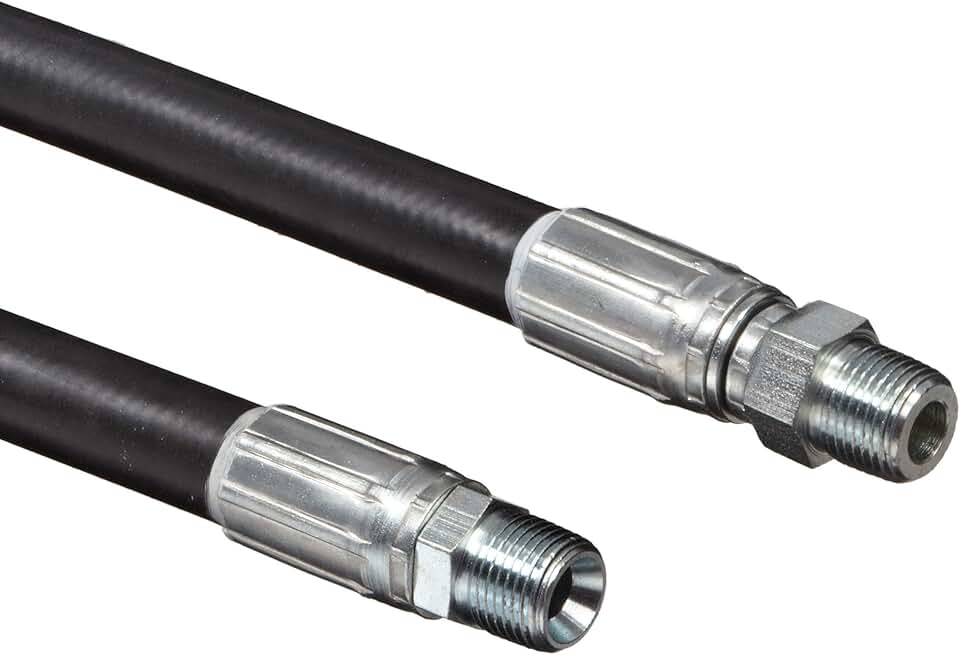 Goodyear EP Neptune 4500 Black Nitrile Rubber Pressure Washer Hose Assembly, 3/8