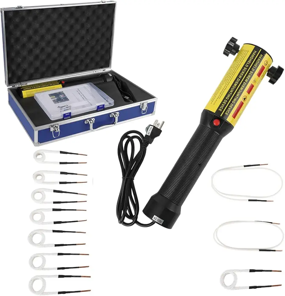 Magnetic Induction Heater, 1200W 10 Coils, Heat Induction Tool for Automotive Flameless Heat Induction, Handheld