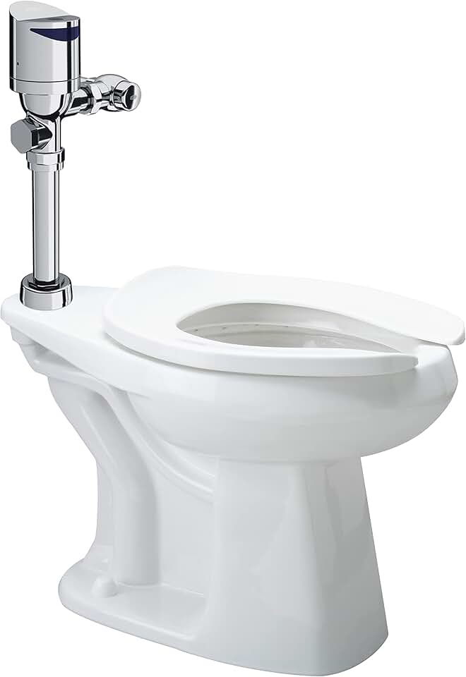 Zurn Z.WC4.AS.TM Zurn One Sensor Floor Mounted ADA Height Toilet System with Top Mount 1.28 GPF Battery Powered Flush Valve